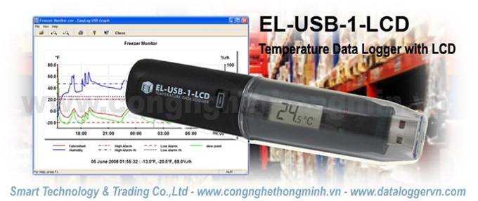 USB GHI NHIỆT ĐỘ CÓ MÀN HÌNH HIỂN THỊ EL-USB-1-LCD